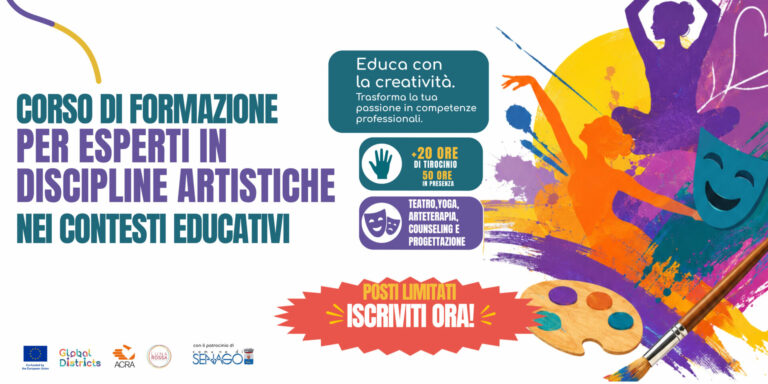 CORSO DI FORMAZIONE PER ESPERTI IN DISCIPLINE ARTISTICHE NEI CONTESTI EDUCATIVI